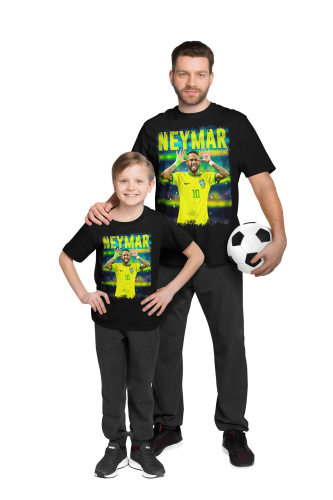 DZIECIĘCA BAWEŁNIANA KOSZULKA NA PREZENT PIŁKA NOŻNA NEYMAR JR 8