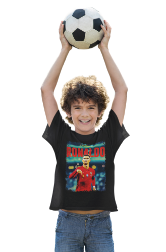DZIECIĘCA BAWEŁNIANA KOSZULKA NA PREZENT PIŁKA NOŻNA CRISTIANO RONALDO 5