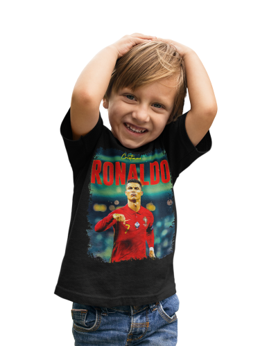 DZIECIĘCA BAWEŁNIANA KOSZULKA NA PREZENT PIŁKA NOŻNA CRISTIANO RONALDO 6