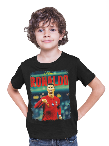 DZIECIĘCA BAWEŁNIANA KOSZULKA NA PREZENT PIŁKA NOŻNA CRISTIANO RONALDO 3