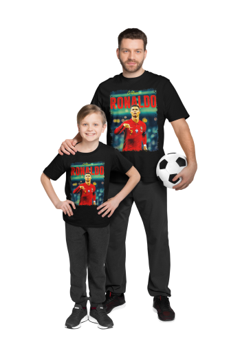 DZIECIĘCA BAWEŁNIANA KOSZULKA NA PREZENT PIŁKA NOŻNA CRISTIANO RONALDO 8