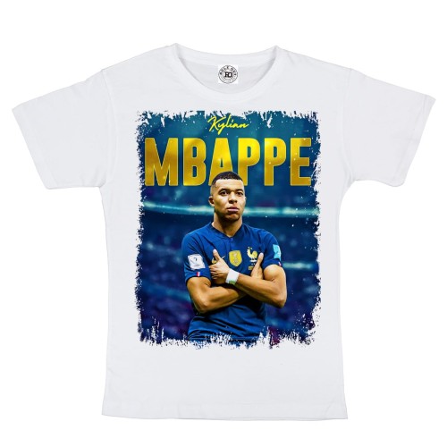 DZIECIĘCA BAWEŁNIANA KOSZULKA NA PREZENT PIŁKA NOŻNA KYLIAN MBAPPE 2