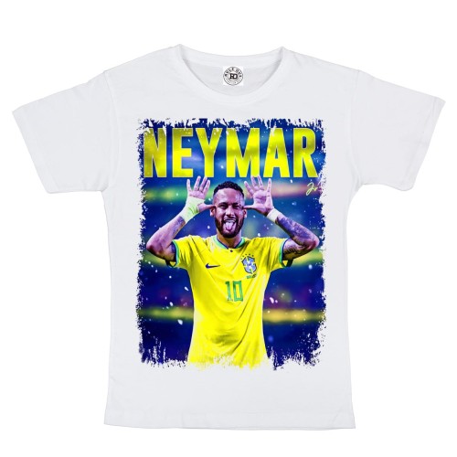 DZIECIĘCA BAWEŁNIANA KOSZULKA NA PREZENT PIŁKA NOŻNA NEYMAR JR 2