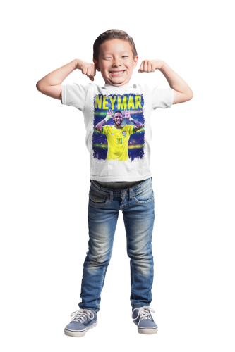 DZIECIĘCA BAWEŁNIANA KOSZULKA NA PREZENT PIŁKA NOŻNA NEYMAR JR 5