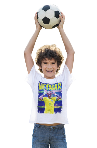 DZIECIĘCA BAWEŁNIANA KOSZULKA NA PREZENT PIŁKA NOŻNA NEYMAR JR 6