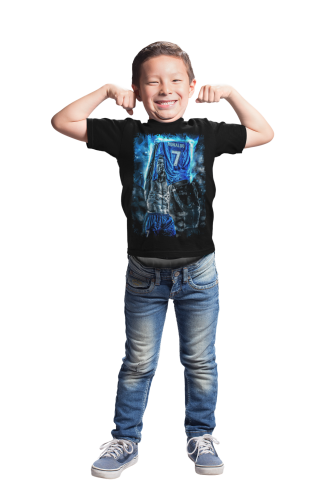 DZIECIĘCA BAWEŁNIANA KOSZULKA NA PREZENT PIŁKA NOŻNA CRISTIANO RONALDO 7 5