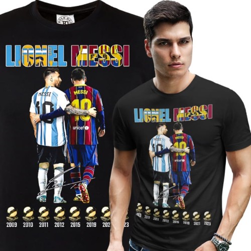 MĘSKA KOSZULKA PIŁKA NOŻNA LIONEL MESSI ZŁOTA PIŁKA 1