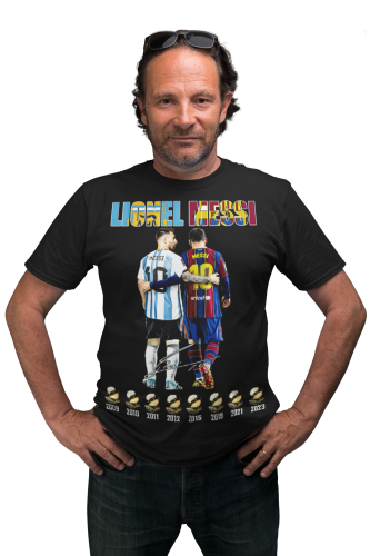 MĘSKA KOSZULKA PIŁKA NOŻNA LIONEL MESSI ZŁOTA PIŁKA 10