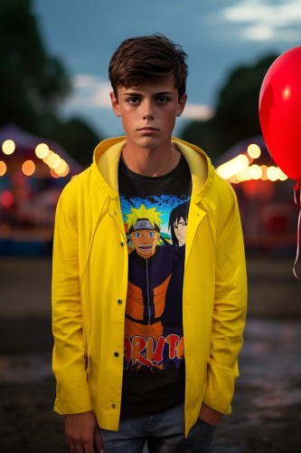 DZIECIĘCA BAWEŁNIANA KOSZULKA NARUTO ANIME MANGA NINJA 9