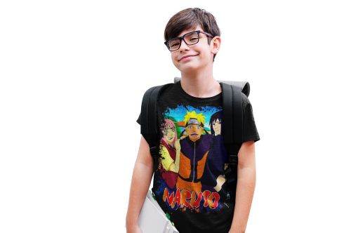 DZIECIĘCA BAWEŁNIANA KOSZULKA NARUTO ANIME MANGA NINJA 5