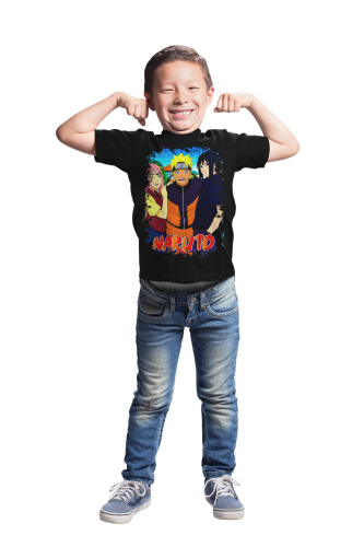 DZIECIĘCA BAWEŁNIANA KOSZULKA NARUTO ANIME MANGA NINJA 6