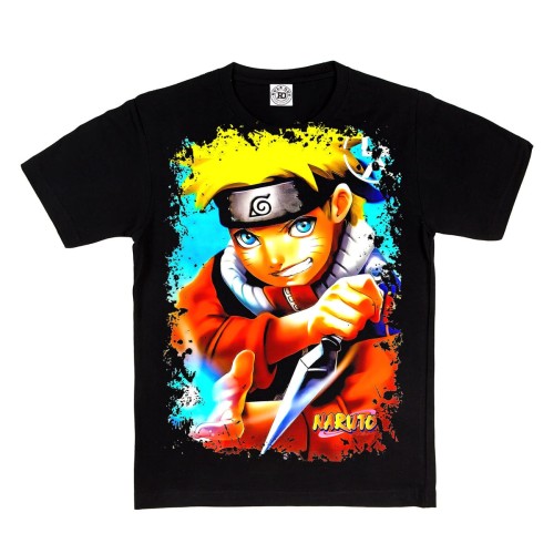 DZIECIĘCA BAWEŁNIANA KOSZULKA NARUTO ANIME MANGA NINJA UZUMAKI 2