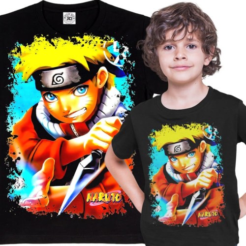 DZIECIĘCA BAWEŁNIANA KOSZULKA NARUTO ANIME MANGA NINJA UZUMAKI 1