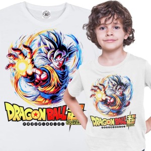 DZIECIĘCA BAWEŁNIANA KOSZULKA ANIME DRAGON BALL SUPER MANGA GOKU