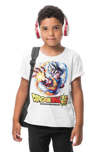 DZIECIĘCA BAWEŁNIANA KOSZULKA ANIME DRAGON BALL SUPER MANGA GOKU 7