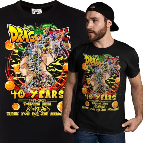 MĘSKA KOSZULKA DRAGON BALL 40 LAT MANGI ANIME AKIRA TORIYAMA 1