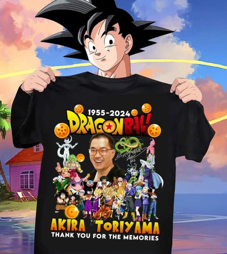 MĘSKA KOSZULKA DRAGON BALL MANGA ANIME AKIRA TORIYAMA THANK YOU FOR THE MEMORIES 2