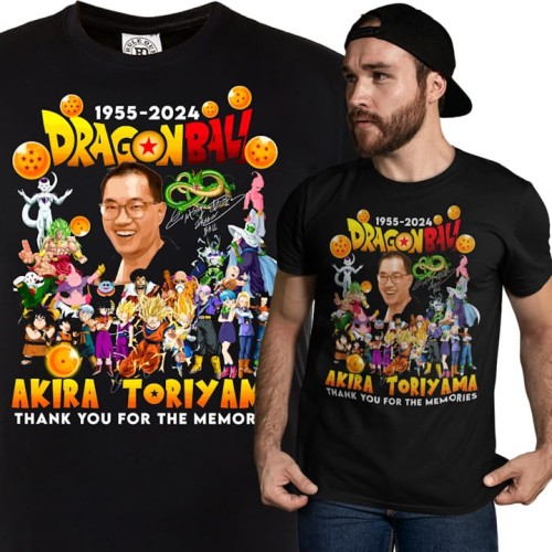 MĘSKA KOSZULKA DRAGON BALL MANGA ANIME AKIRA TORIYAMA THANK YOU FOR THE MEMORIES 1