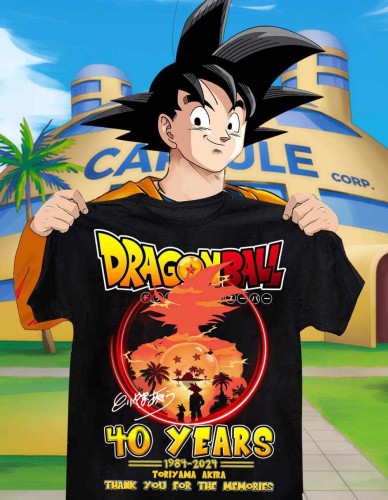MĘSKA KOSZULKA DRAGON BALL 40 LAT MANGI ANIME AKIRA TORIYAMA 2