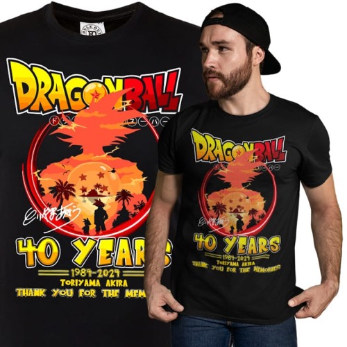 MĘSKA KOSZULKA DRAGON BALL 40 LAT MANGI ANIME AKIRA TORIYAMA 1