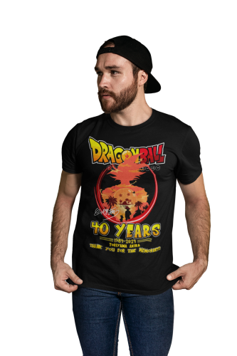 MĘSKA KOSZULKA DRAGON BALL 40 LAT MANGI ANIME AKIRA TORIYAMA 7