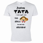 KOSZULKA MĘSKA PREZENT NA DZIEŃ OJCA UDANE DZIECI