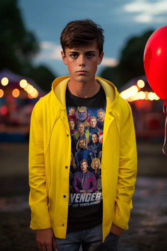 DZIECIĘCA BAWEŁNIANA KOSZULKA FILMOWA AVENGERS MARVEL POSTACIE 8