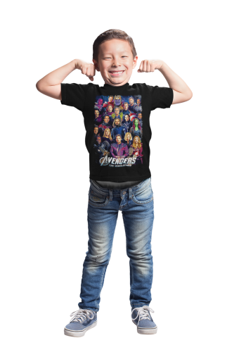 DZIECIĘCA BAWEŁNIANA KOSZULKA FILMOWA AVENGERS MARVEL POSTACIE 6
