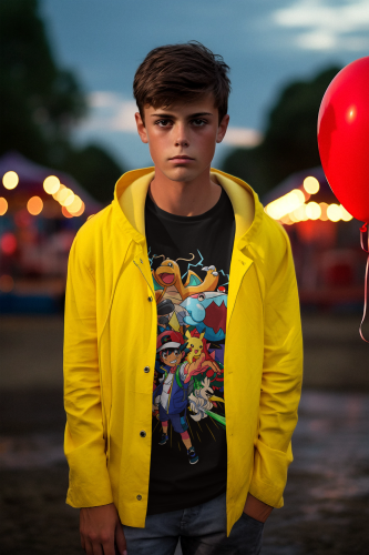 DZIECIĘCA KOSZULKA NA PREZENT POKEMONY POKEBALL ASH ANIME 9