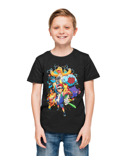 DZIECIĘCA KOSZULKA NA PREZENT POKEMONY POKEBALL ASH ANIME 4