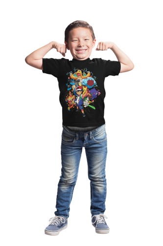 DZIECIĘCA KOSZULKA NA PREZENT POKEMONY POKEBALL ASH ANIME 6