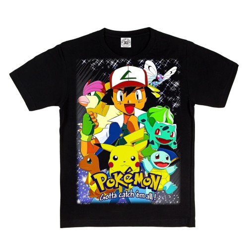 DZIECIĘCA KOSZULKA NA PREZENT ASH PIKACHU POKEMONY 2