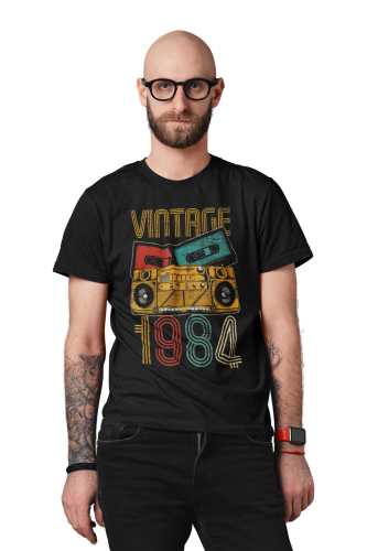 KOSZULKA PREZENT NA 40 URODZINY DLA FACETA 1984 VINTAGE TORBA GRATIS 3