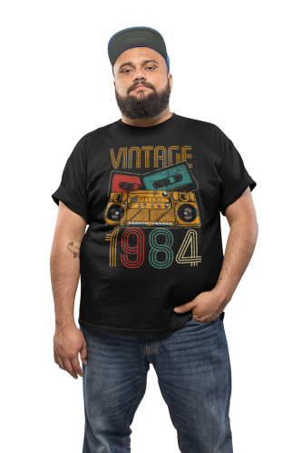 KOSZULKA PREZENT NA 40 URODZINY DLA FACETA 1984 VINTAGE TORBA GRATIS 5