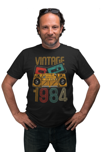 KOSZULKA PREZENT NA 40 URODZINY DLA FACETA 1984 VINTAGE TORBA GRATIS 8