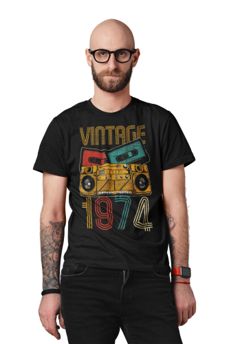 KOSZULKA PREZENT NA 50 URODZINY DLA FACETA 1974 VINTAGE TORBA GRATIS 3