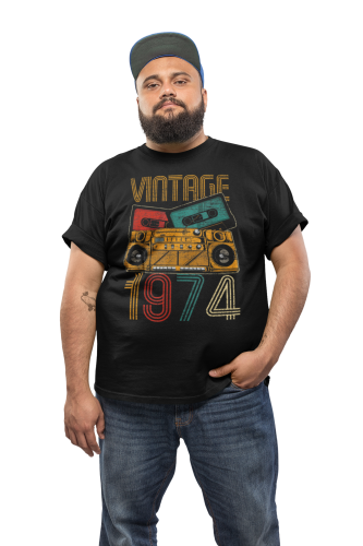 KOSZULKA PREZENT NA 50 URODZINY DLA FACETA 1974 VINTAGE TORBA GRATIS 5