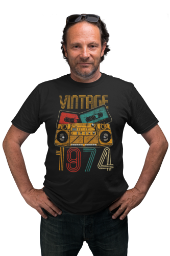 KOSZULKA PREZENT NA 50 URODZINY DLA FACETA 1974 VINTAGE TORBA GRATIS 8