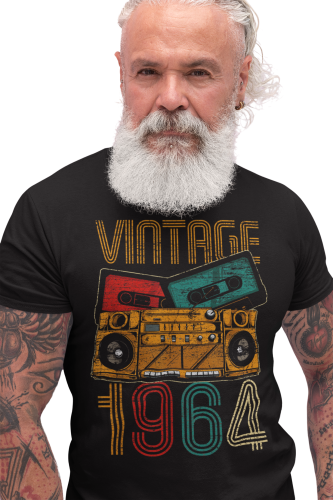 KOSZULKA PREZENT NA 60 URODZINY DLA FACETA 1964 VINTAGE TORBA GRATIS 7