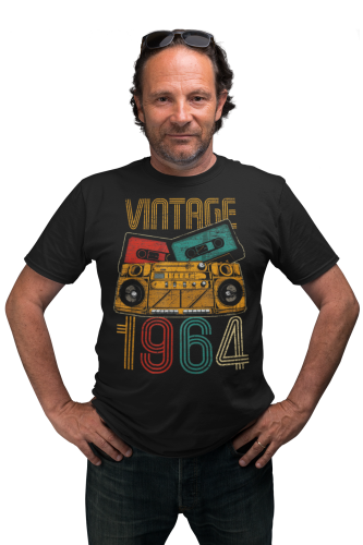 KOSZULKA PREZENT NA 60 URODZINY DLA FACETA 1964 VINTAGE TORBA GRATIS 8