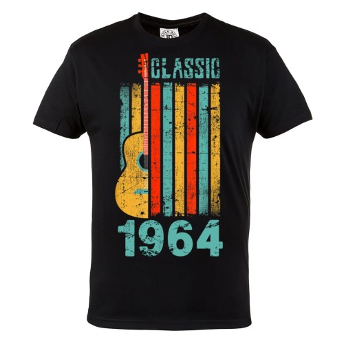 KOSZULKA PREZENT NA 60 URODZINY DLA FACETA GITARZYSTY 1964 CLASSIC TORBA GRATIS 2