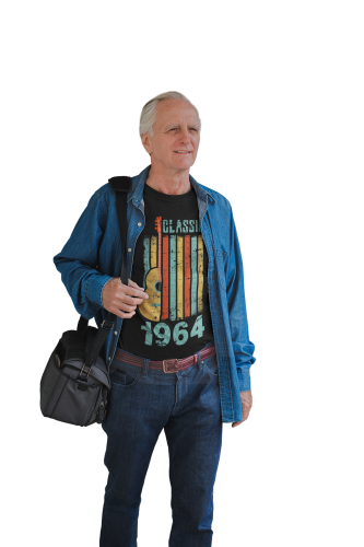 KOSZULKA PREZENT NA 60 URODZINY DLA FACETA GITARZYSTY 1964 CLASSIC TORBA GRATIS 6