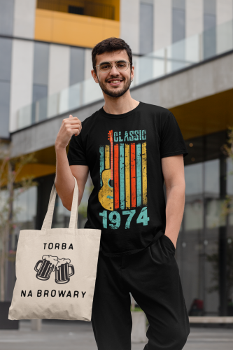 KOSZULKA PREZENT NA 50 URODZINY DLA FACETA GITARZYSTY 1974 CLASSIC TORBA GRATIS 9