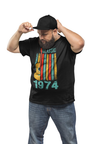 KOSZULKA PREZENT NA 50 URODZINY DLA FACETA GITARZYSTY 1974 CLASSIC TORBA GRATIS 4