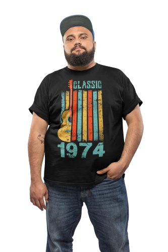 KOSZULKA PREZENT NA 50 URODZINY DLA FACETA GITARZYSTY 1974 CLASSIC TORBA GRATIS 5
