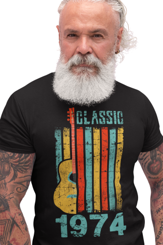 KOSZULKA PREZENT NA 50 URODZINY DLA FACETA GITARZYSTY 1974 CLASSIC TORBA GRATIS 7