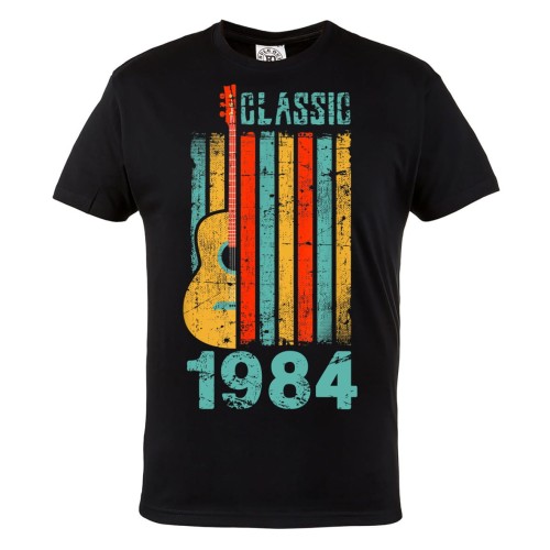KOSZULKA PREZENT NA 40 URODZINY DLA FACETA GITARZYSTY 1984 CLASSIC TORBA GRATIS 2