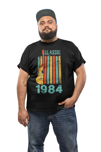 KOSZULKA PREZENT NA 40 URODZINY DLA FACETA GITARZYSTY 1984 CLASSIC TORBA GRATIS 5