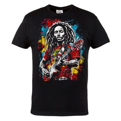 MĘSKA KOSZULKA Z NADRUKIEM FILMOWYM BOB MARLEY ONE LOVE 2
