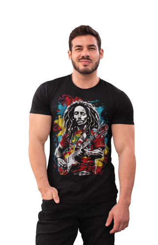MĘSKA KOSZULKA Z NADRUKIEM FILMOWYM BOB MARLEY ONE LOVE 8